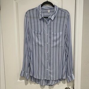 BP Women’s Striped Casual Tunic Shirt. Size Large